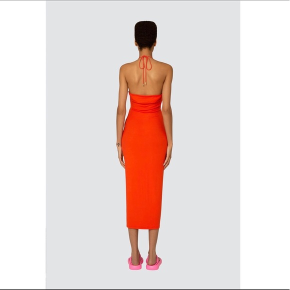 Wolf & Badger Vega Dress in Orange - Picture 4 of 8
